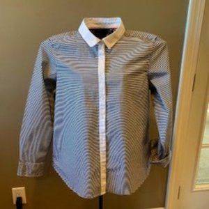 TOMMY HILFIGER "OLD-SCHOOL" STRIPE BTN. DWN.SZ XXL